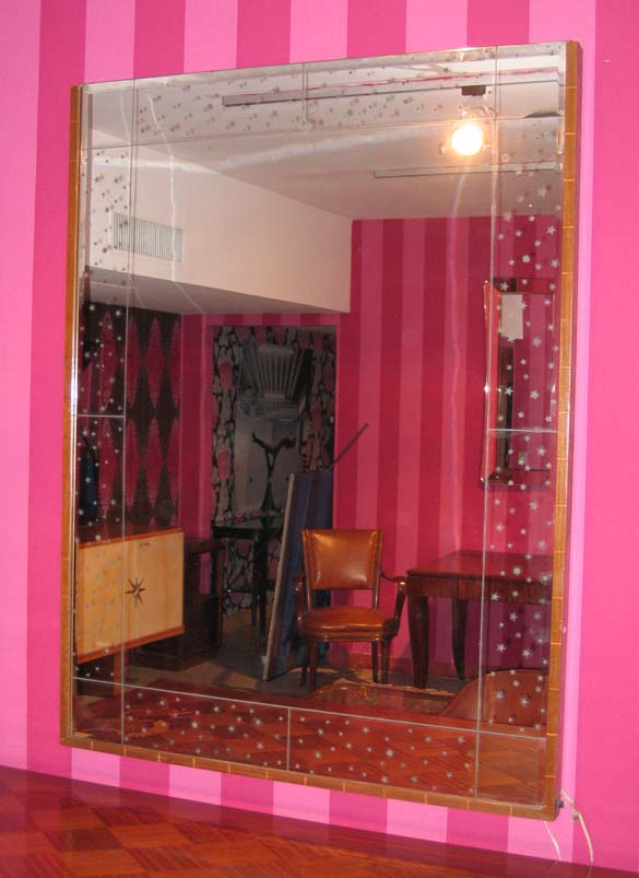Specchio Vintage Stelline retroilluminato del XX Secolo Pezzo di storia autentico - Robertaebasta® Art Gallery opere d’arte esclusive.